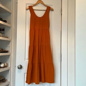 J crew cotton midi dress size small